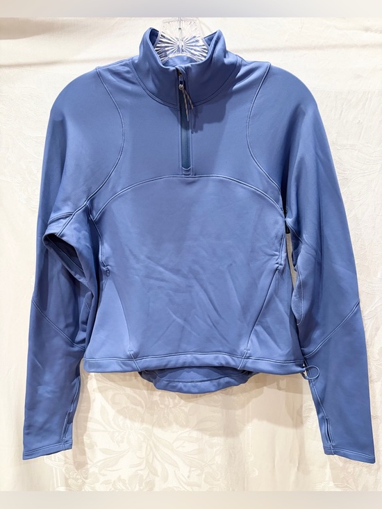lululemon athletica Tops - New LULULEMON Blue Detours Welcome Half Zip Stretch Fleece Top 6